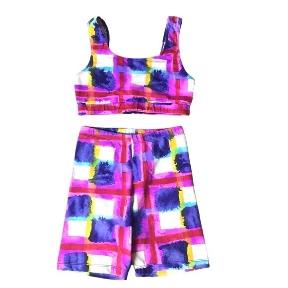 Danskin Crop Top and Biker Shorts Workout Set Size S - Picture 1 of 2